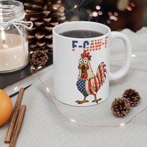 Patriotic Rooster Coffee Mug